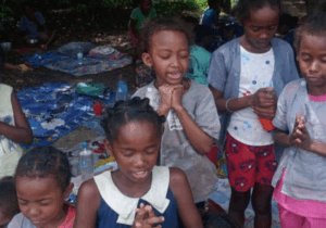 Lifted in prayer